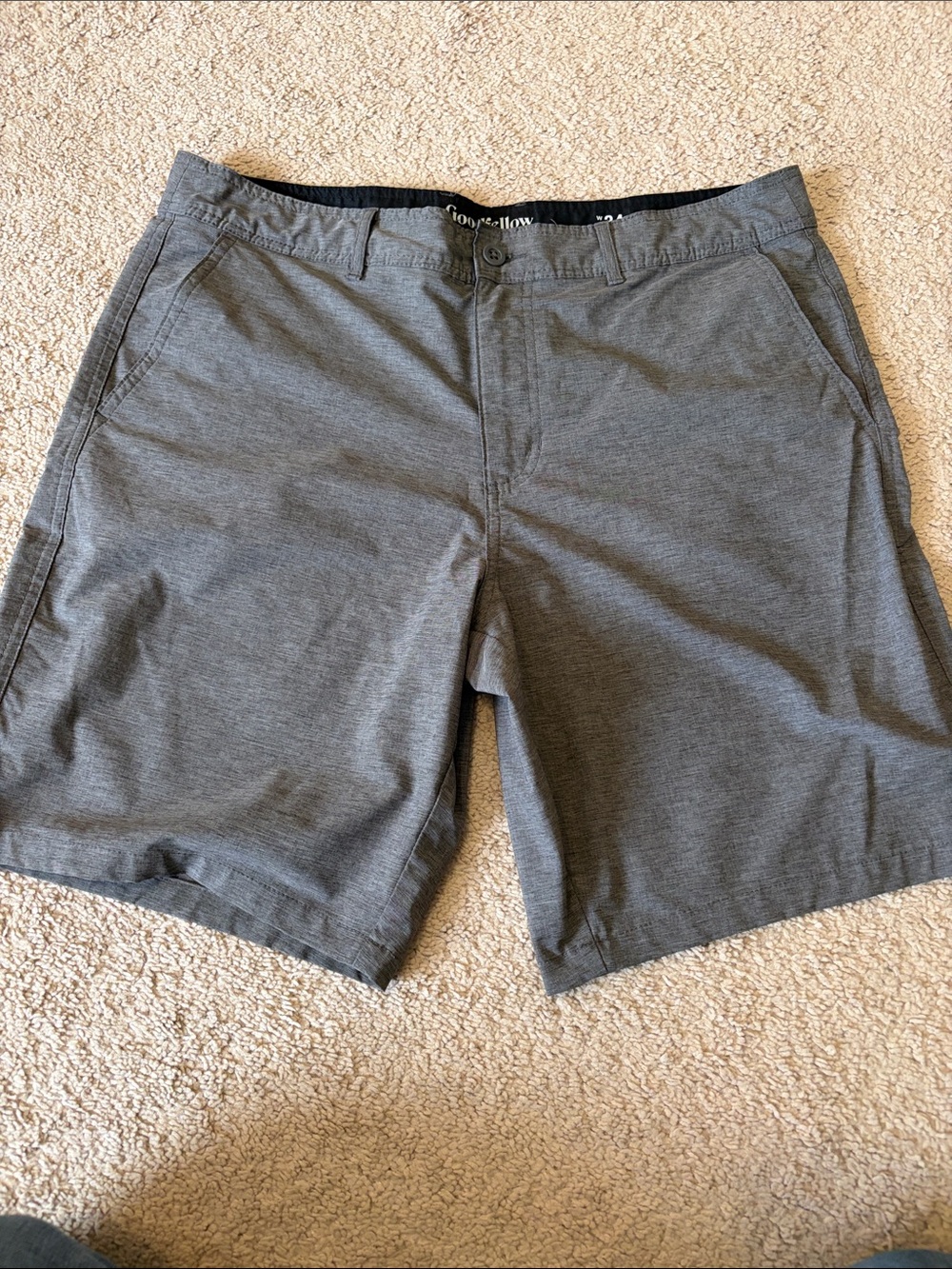 Goodfellow & Co Men's Charcoal Gray Flat-Front Shorts
